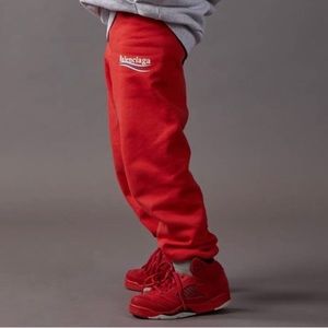 Balenciaga Kids Red Sweatpants Size8Y